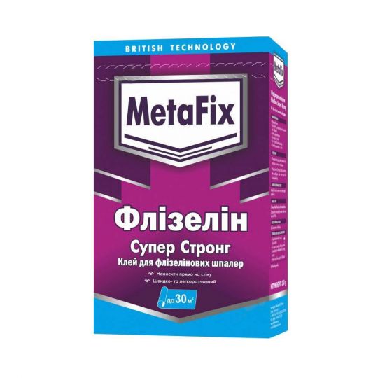 Клей MetaFix Флизелин Супер Стронг для флизелиновых обоев 250 г