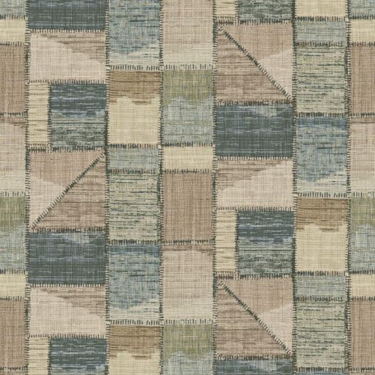 Обои Sirpi Missoni 3 10242 лоскутное полотно сине-бежевое