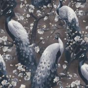 Шпалери Erismann Play of Light XL 12200-15 павичі під цвітом сакури коричневий