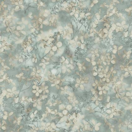 Шпалери Erismann Play of Light XL 12201-07 бірюзовий квітковий шепіт