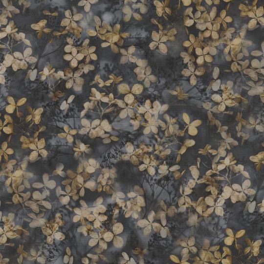 Шпалери Erismann Play of Light XL 12201-15 графітовий квітковий шепіт
