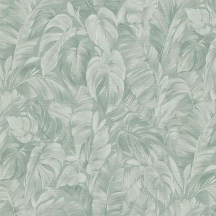 Шпалери Erismann Play of Light XL 12202-07 шепіт листя бірюзовий