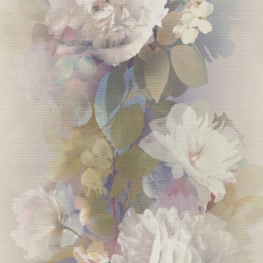 Шпалери Erismann Aurora 12243-09 півонії на полотні яскраві
