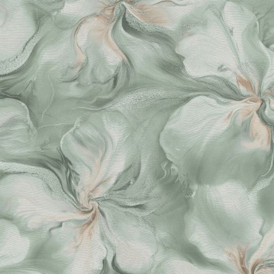 Шпалери Erismann Aurora 12244-18 шовкове цвітіння бірюзове