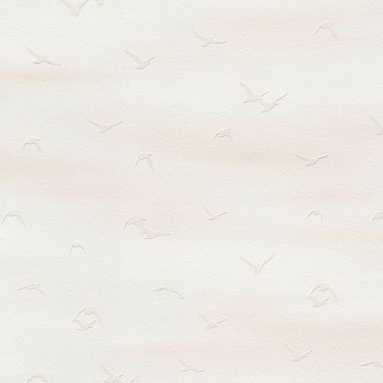 Шпалери AS Creation Cote d'Azur 35410-2 чайки фон біло-бежевий 0,53 х 10,05 м