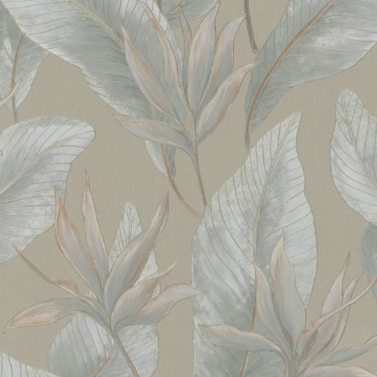 Обои Marburg BLOOM 36365 листья темно-бежевые