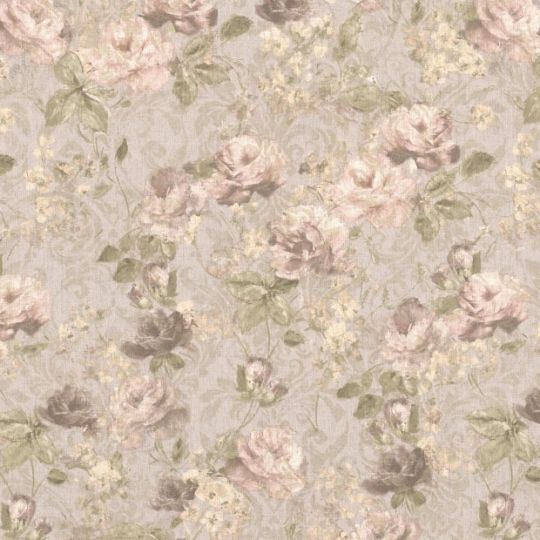 Обои AS Creation Diva OVK  36386-3 темно-розовые цветы 1,06 х 10,05 м
