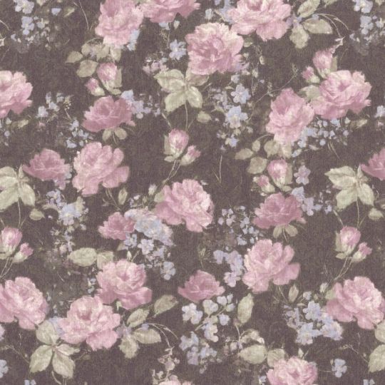 Обои AS Creation Diva OVK  36386-4 розово-голубые цветы 1,06 х 10,05 м