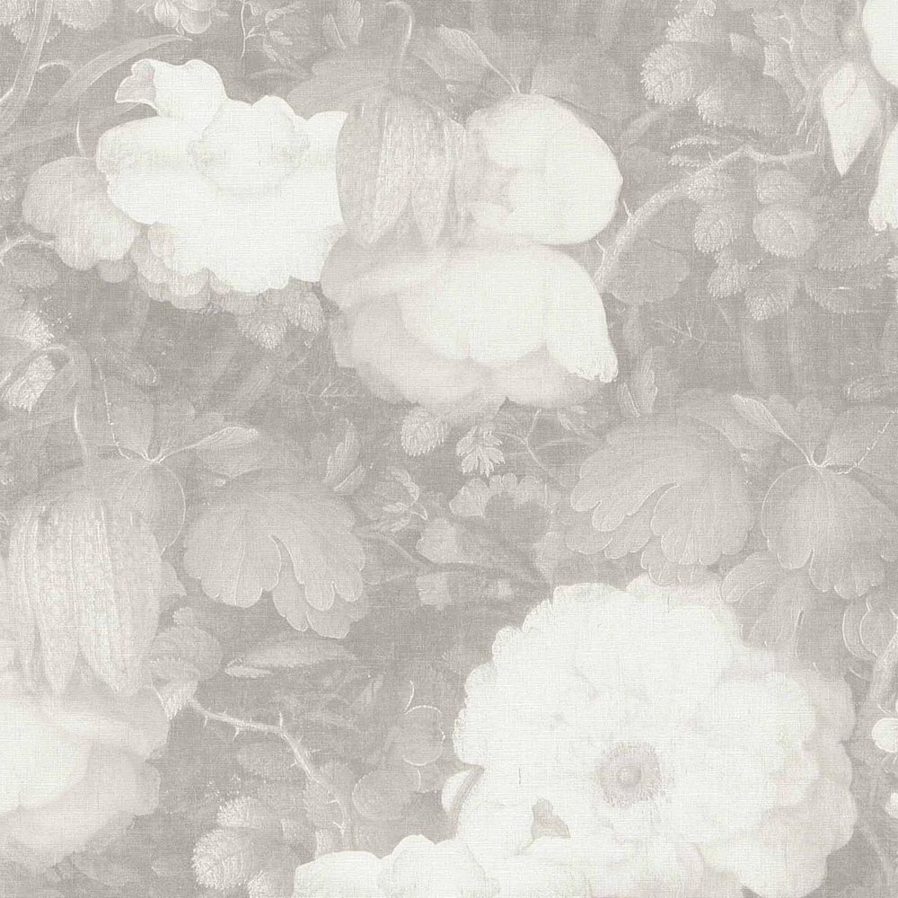 Шпалери AS Creation Metropolitan  36921-4 білі квіти холст 0,53 х 10,05 м