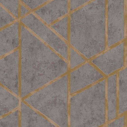 Шпалери AS Creation Metropolitan  36928-1 геометрія на бетоні коричневий 0,53 х 10,05 м