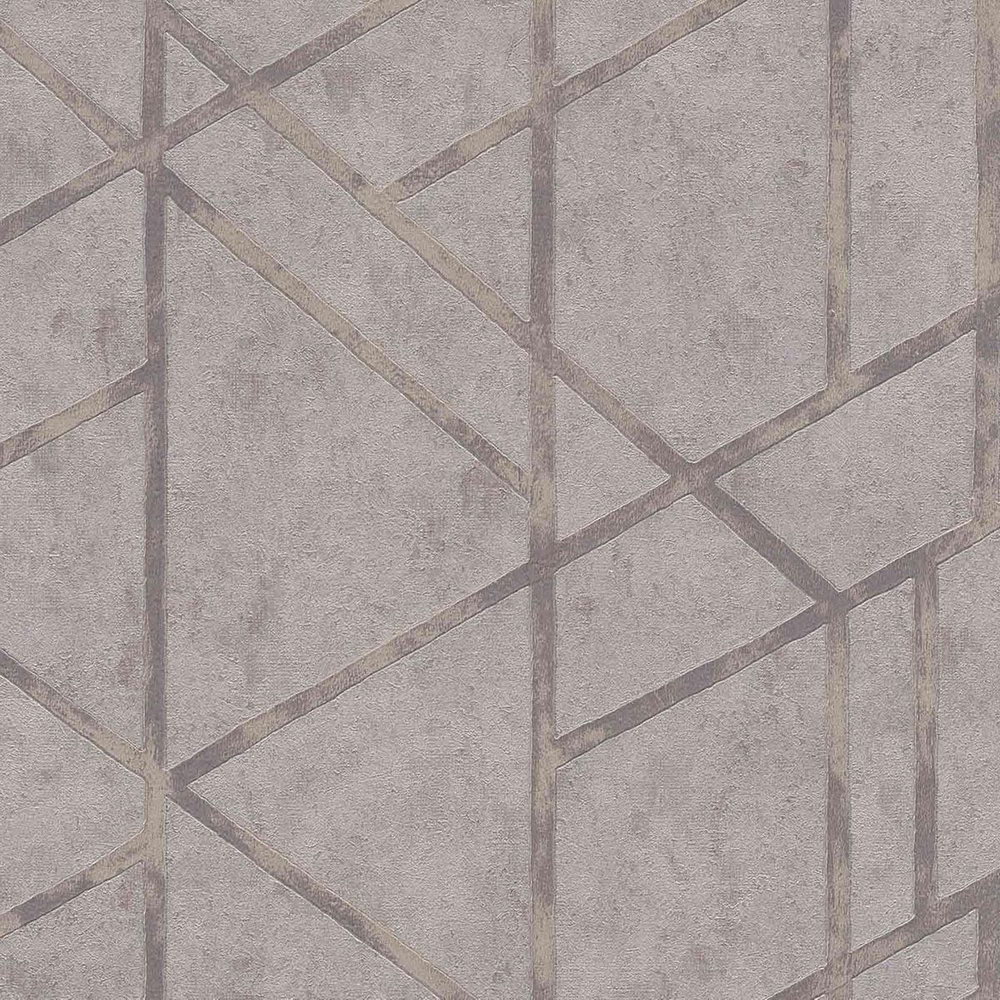 Шпалери AS Creation Metropolitan  36928-2 геометрія на бетоні сірий 0,53 х 10,05 м