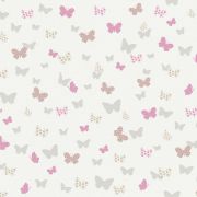 Шпалери AS Creation Attractive 36933-2 метелики сіро-рожеві