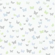 Шпалери AS Creation Attractive 36933-3 метелики біло-блакитні