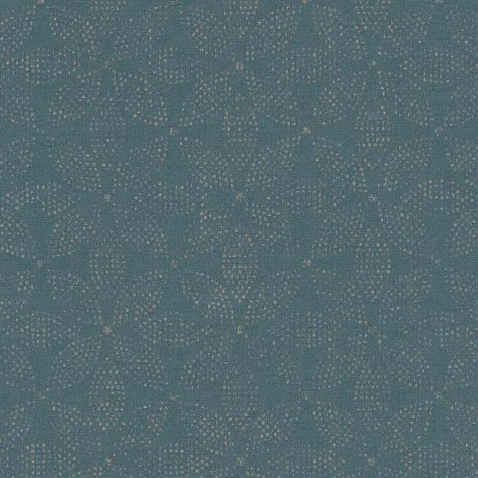 Шпалери AS Creation Origin Ethno 37176-2 синя мозаїка квіти 0,53 х 10,05 м
