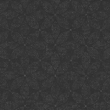 Обои AS Creation Origin Ethno 37176-3 черная мозаика цветы 0,53 х 10,05 м