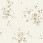 Шпалери AS Creation Romantico 3723-14 прованс квіти сірий на білому