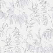 Шпалери AS Creation Attractive 37830-2 листя сірі на білому