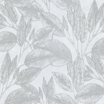 Шпалери AS Creation Attractive 37836-2 срібні листя на бузковому