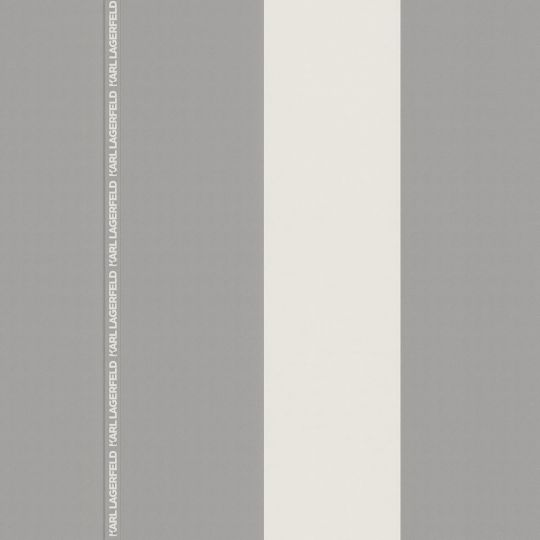 Дизайнерські шпалери AS Creation Karl Lagerfeld 37848-5 в смужку ріббон ​​біло-сірі