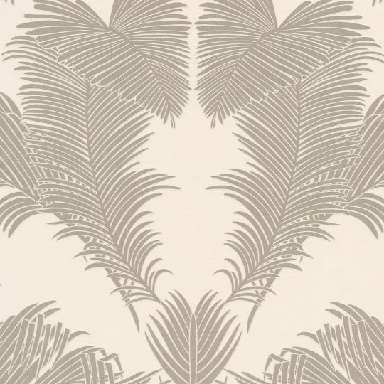 Обои AS Creation Trendwall 2 37959-1 бронзовые пальмовые листья арт декоа на кремовом