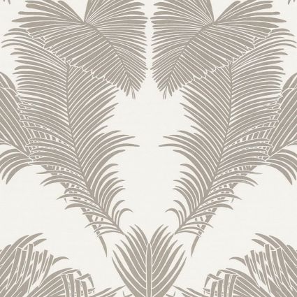 Шпалери AS Creation Trendwall 2 37959-2 бронзове пальмове листя арт декоа на білому