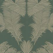 Шпалери AS Creation Trendwall 2 37959-5 бронзове пальмове листя арт деко на зеленому