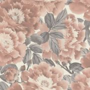 Шпалери Rasch Kimono 408331 квітучий сад рожево-сірий
