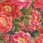 Обои Rasch Kimono 408355 цветущий сад красно-розовый