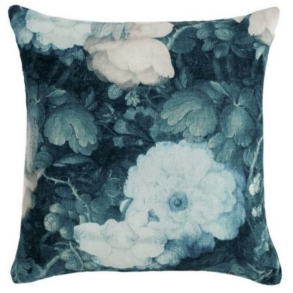 Наволочка на подушку цветы живопись цвет индиго AS Creation Metropolitan 5298-27 45x45 см