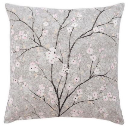 Наволочка на подушку цветение вишни серая AS Creation Metropolitan 2 5334-04 45x45 см