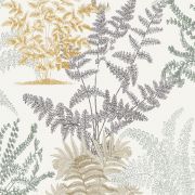 Обои Grandeco Asperia A57101 кустики белый графит
