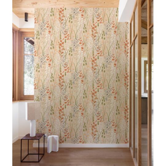 Обои Grandeco Karuna A76201 мечты полей персиковый