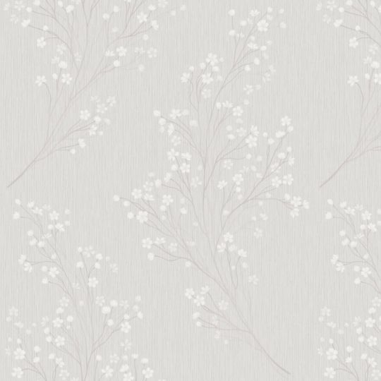 Шпалери Grandeco Anita A81904 гілочка бежево-сіра