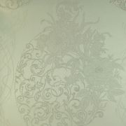 Текстильні шпалери Alberto Pulino Bellissima ATB63 сірі візерунки з квітами Італія ширина 1,38 м