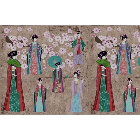 Панно AS Creation Asian Fusion DD110816 прогулка под сакурой 400x270 см