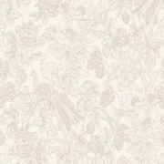 Шпалери Casadeco Delicacy DELY85361274 гравюра квітучий сад на білому