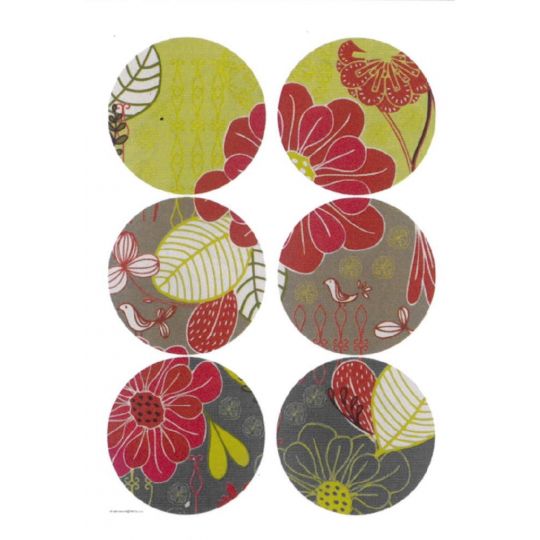Стикер декоративный круги цветок AG E423 65 x 85 см