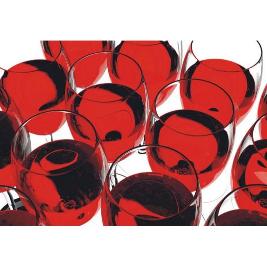 Фотошпалери паперові AG FT0081 келихи червоного вина 360 х 270 см