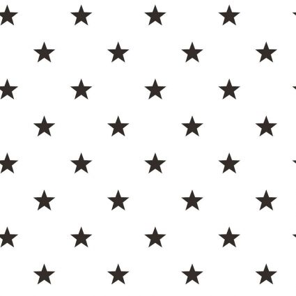 Обои Galerie Deauville 2 G23352 черные звездочки на белом