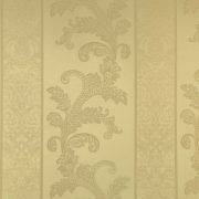 Текстильні шпалери Alberto Pulino Opera GGOP20301 вензелі в смужку золото Італія ширина 1,18 м