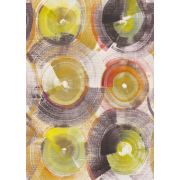 Панно Casadeco Gallery GLRY86183588 абстрактні кола фіолетово-жовті