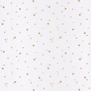 Шпалери Caselio Pretty Lili PRLI69232003 золоті зірки на білому