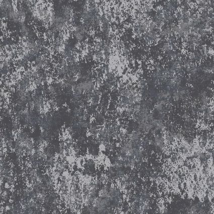 Шпалери Galerie Metallic FX W78223 срібна крихта на чорному