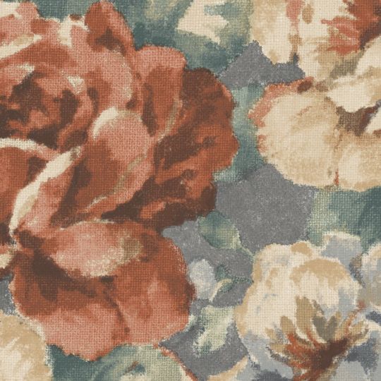 Обои Grandeco Keen KE3003 цветочная нежность коричнево-сиза