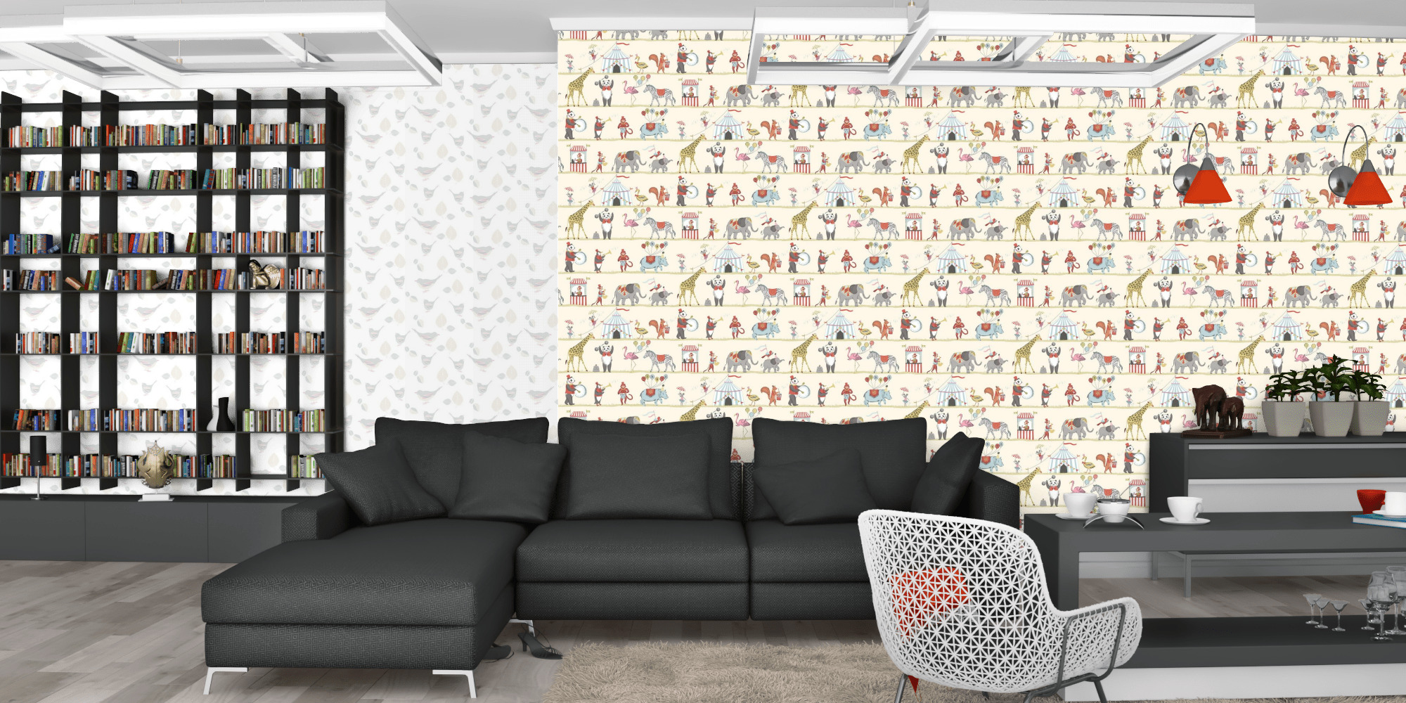 Вітальня темна модерн