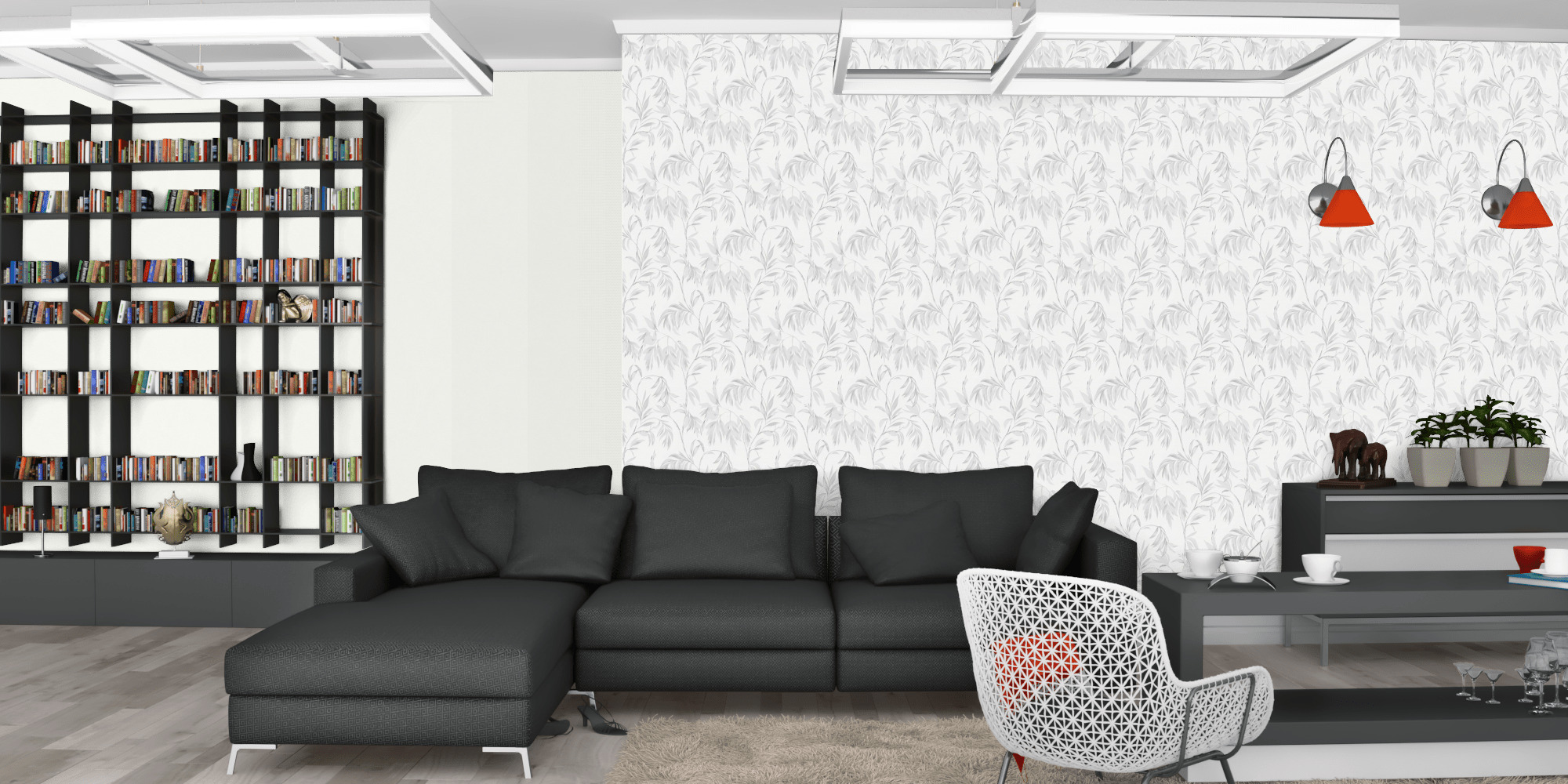 Вітальня темна модерн