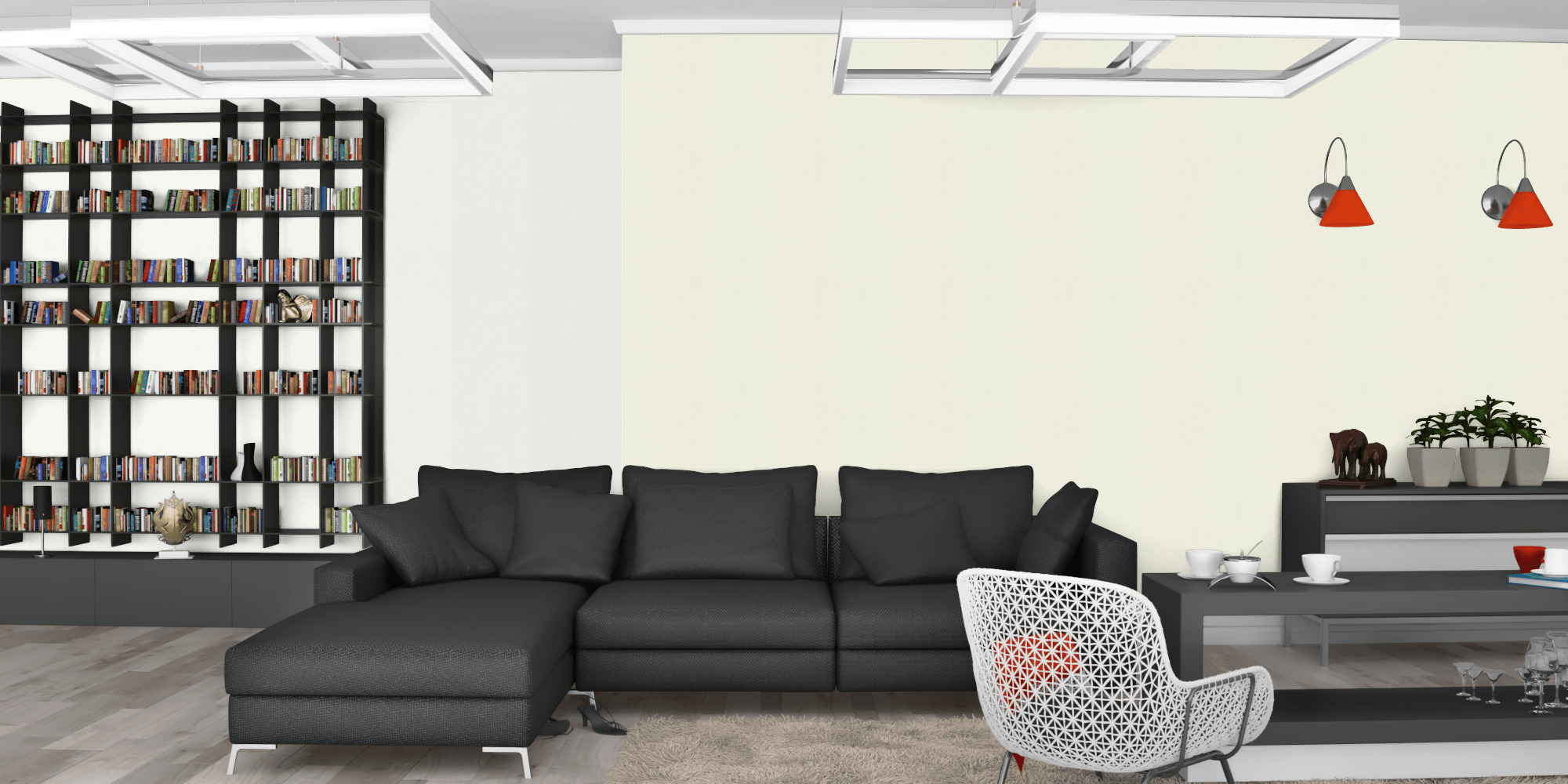 Вітальня темна модерн