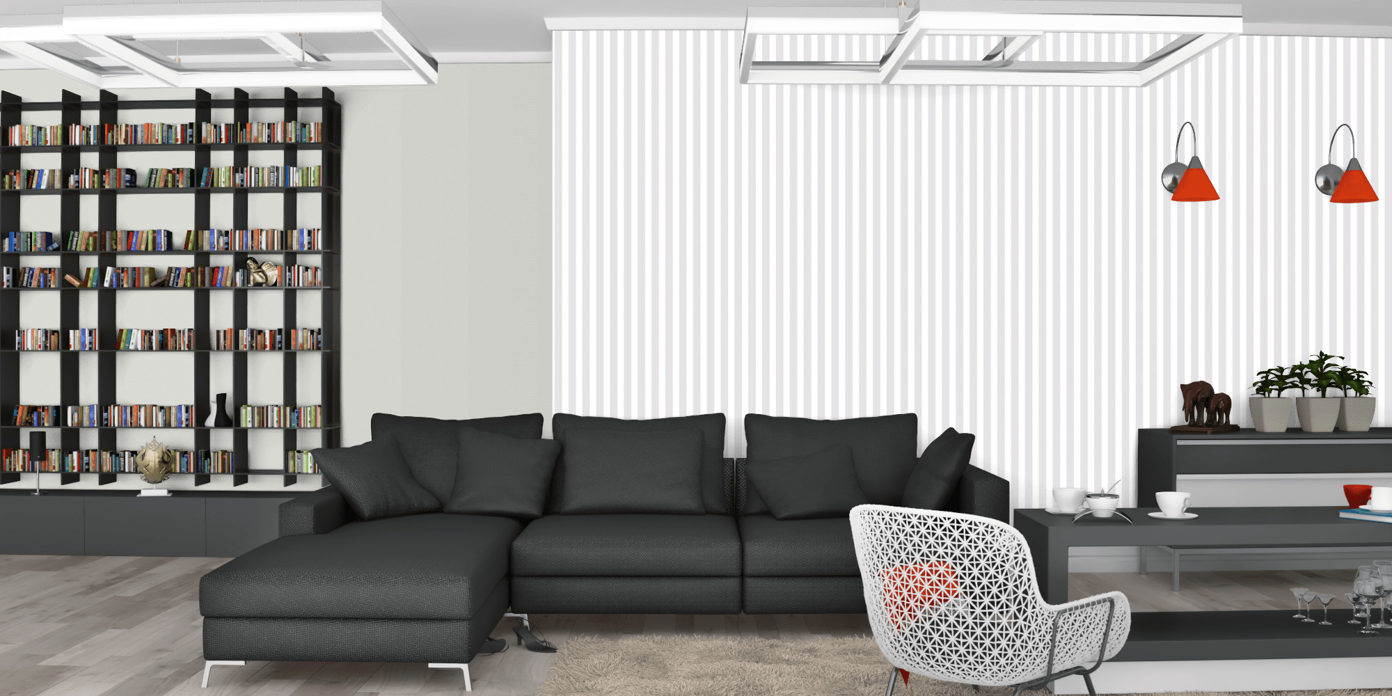 Вітальня темна модерн