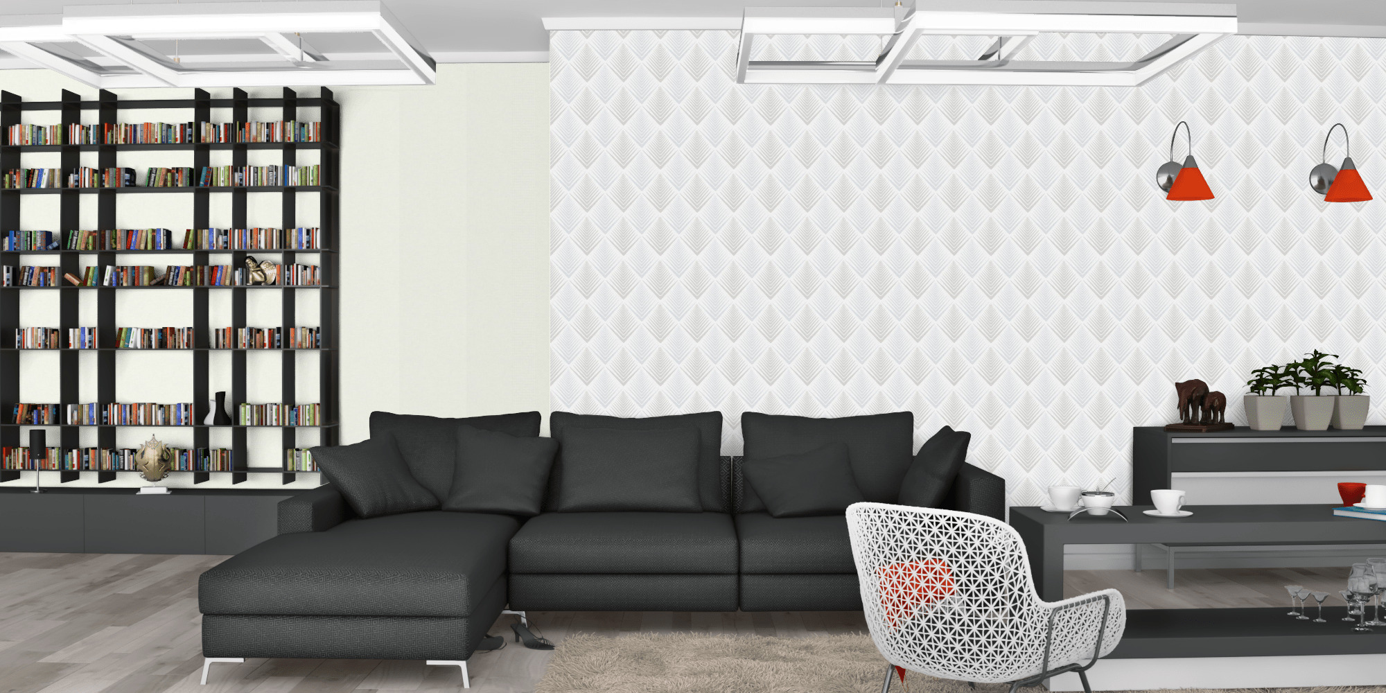 Вітальня темна модерн