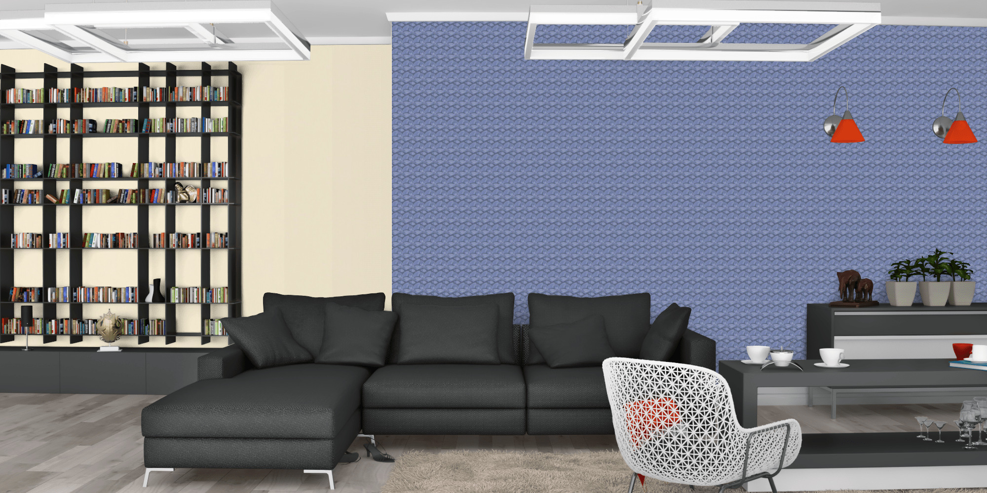 Вітальня темна модерн